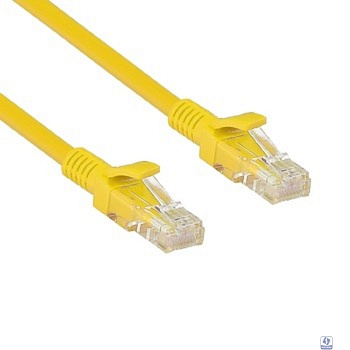Exegate EX282031RUS Патч-корд UTP-RJ45-RJ45-5e-5M-YL, UTP, cat.5e, 5м, желтый