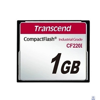 Промышленная карта памяти CompactFlash 1GB Transcend 220I, SLC, темп. режим от -40? до +85?