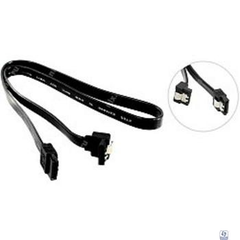 5bites SATA3-7PL50A(BK) Кабель  Serial SATA V3.0, 6Гбит/с, защелка, 0.50м