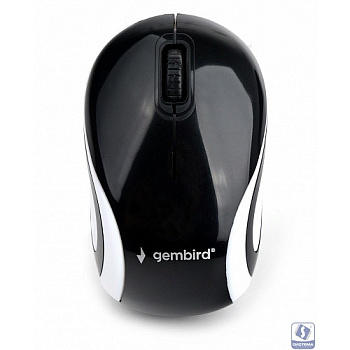 Мышь беспров. Gembird MUSW-610, 2.4ГГц, 1200 DPI, 3кн., черный