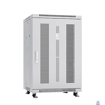 Cabeus ND-05C-18U60/80 Шкаф телекоммуникационный 19" напольный 18U 600x800x988mm (ШхГхВ) передняя и задняя перфорированные двери, ручка с замком, цвет серый (RAL 7035)