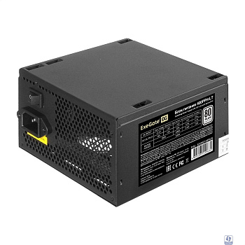 Exegate EX292148RUS Блок питания 400W ExeGate 80 PLUS® 400PPH-LT (ATX, APFC, КПД 82% (80 PLUS), 12cm fan, 24pin, (4+4)pin, PCIe, 5xSATA, 3xIDE, RTL, black)