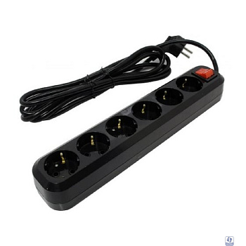 5bites SP6B-330 Сетевой фильтр 6S / 3*1.5MM2 / 16A / ABS / 3M / BLACK