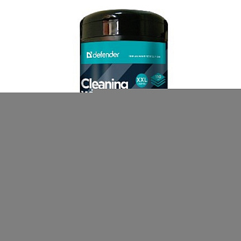 DEFENDER Влажные чистящие салфетки CLN 30100 Pro в пласт. тубе, 110шт., термобонд