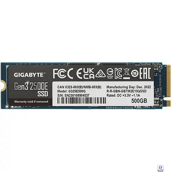 Gigabyte SSD M.2 500GB 2500E G325E500G  NVMe PCIe 3.0