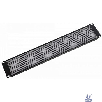 ЦМО Фальшпанель в шкаф 19" 3U перфорированная, цвет черный(ФП-3.4-9005)