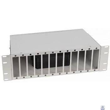 Cabeus FO-CS-19-12FP-GY Кросс бокс оптический 19" 3U на 12 адаптерных панелей, цвет серый