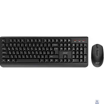 Acer OCC401 [ZL.ACCCC.016] Комплект (клавиатура + мышь)  клав-ра:черный мышь:черный USB Multimedia беспроводной