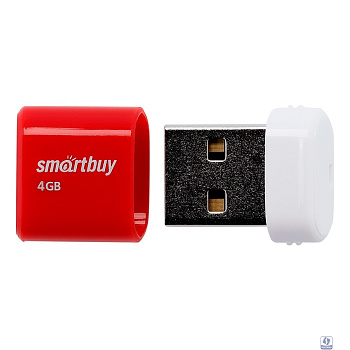 Smartbuy USB Drive 4GB LARA Red (SB4GBLara-R)