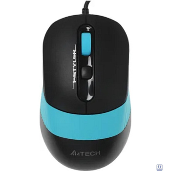 Мышь A4Tech Fstyler FM10 черный/синий оптическая (1600dpi) USB (4but)