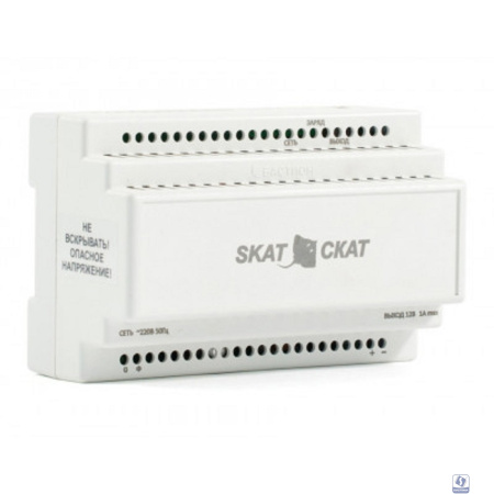 БАСТИОН SKAT-12DC-1.0 Li-ion (СКАТ ИБП-12/1-3,2/Li-DIN) источник питания на Li-ion АКБ 5,2 Ач, под DIN рейку 35 мм, МПТ (595)