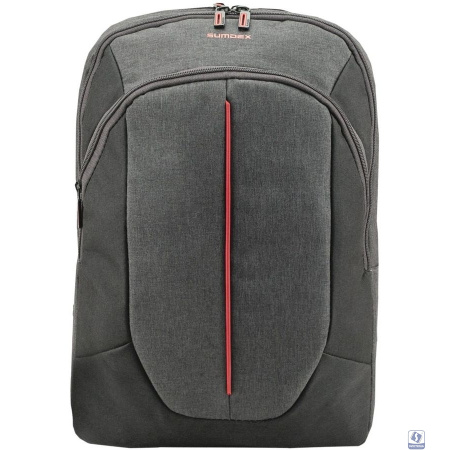 Рюкзак SUMDEX PON-263GY(полиэстр  серый до 15,6")