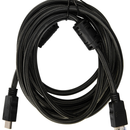Кабель интерфейсный Buro HDMI-V1.4-3MC HDMI (m) - HDMI (m), ver 1.4, 3м, GOLD, ф/фильтр, черный 1478154