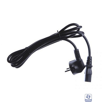 Шнур ПВС-АП 3*1,00 S22C13-250-10-3, черный, 3,0 м, C13, 3x1.00, 10А, с заземлением, Power Cube, Россия