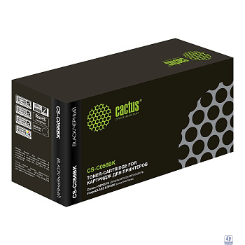 Картридж лазерный Cactus CS-C056BK черный (5100стр.) для Canon i-SENSYS LBP325x/MF542x/MF543x