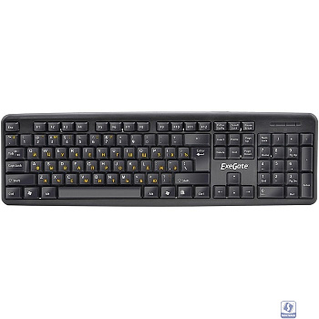 Exegate EX279939RUS Клавиатура Exegate LY-331L2, <USB, шнур 2,2м, черная,  104кл, Enter большой>, OEM