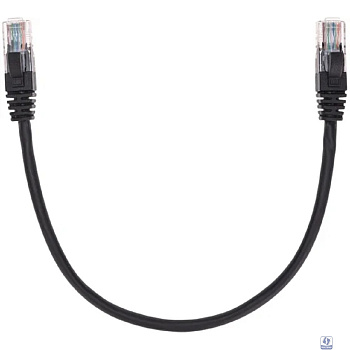 Rexant (02-0102-03) Патч-корд U/UTP, CAT 5e, RJ45-RJ45, 26AWG, LSZH, черный, 0,3м
