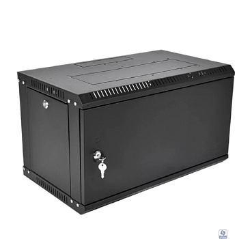 ЦМО Шкаф телекоммуникационный настенный сварной 6U (600 x 500) съёмные стенки, дверь металл, чёрный, ШРН-6.500.1-9005