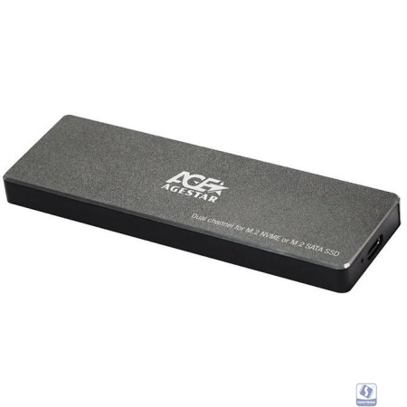 AgeStar 31UBVS6C Внешний корпус для  SSD , черный