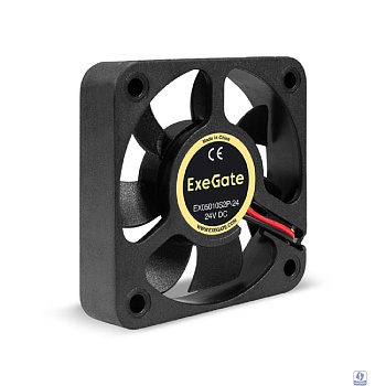 Exegate EX295202RUS Вентилятор 24В DC ExeGate EX05010S2P-24 (50x50x10 мм, Sleeve bearing (подшипник скольжения), 2pin, 7000RPM, 39dBA)