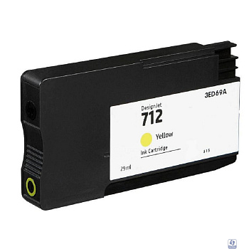 Картридж Hi-Black 712 (3ED69A) HP DesignJet T650/T630/T250/T230/T210/Studio Plotter Printers, Y
