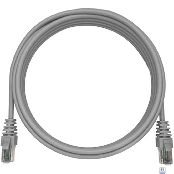 NTSS NTSS-PC-UTP-RJ45-5e-3.0-LSZH-GY Патч-корд NTSS 2 х RJ45/8P8C, T568B UTP 5e кат. литой 3 метра, LSZH, серый