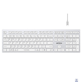 Клавиатура A4Tech Fstyler FBX50C белый USB беспроводная BT/Radio slim Multimedia (FBX50C WHITE)