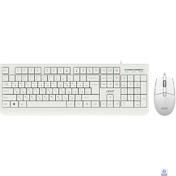 Повреждение упаковки Acer OCC400 [ZL.ACCCC.014] Комплект (клавиатура + мышь)  клав-ра:белый мышь:белый USB проводной