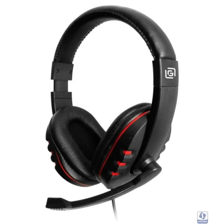 Oklick HS-L380G черный/красный 1.8м мониторы оголовье (JD-032) [1100404]