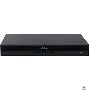 DAHUA DHI-NVR5216-16P-EI 16-канальный IP-видеорегистратор c PoE, 4K, H.265+, видеоаналитика, входящий поток 384Мбит/с, 2 SATA III до 20Тбайт