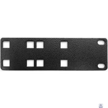 Полка Hyperline PMV1-RAL9005 Кронштейн для крепления 19 дюймового и вертикального оборудования сбоку стоек (2 шт. в комплекте)