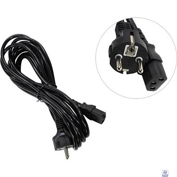 Exegate EP280655RUS Кабель питания ExeGate Power PC-5P (Евровилка Schuko->С13) VDE-250V-3*1.0mm2, медь, черный, 5м.