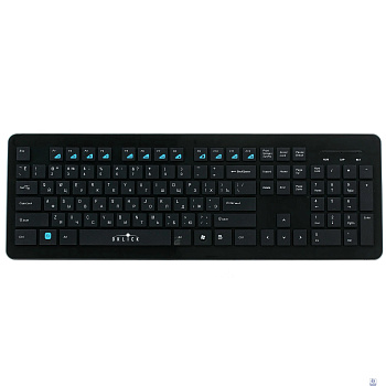 Клавиатура Oklick 870S черный USB беспроводная slim Multimedia [368218]