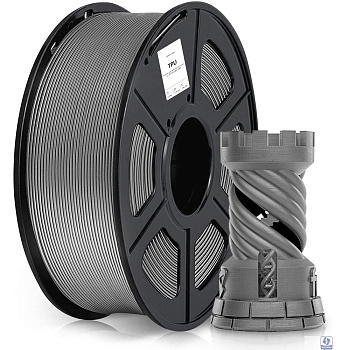 Пластик для принтера 3D Cactus CS-3D-TPU-0.8KG-GREY TPU d1.75мм 0.8кг 1цв.
