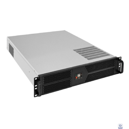Exegate EX298450RUS Серверный корпус ExeGate Pro 2U550-04 <RM 19", высота 2U, глубина 550, БП 1200ADS, 2*USB>