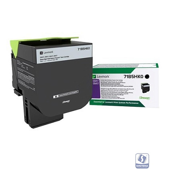 Тонер-Картридж Lexmark черного цвета повышенной емкости (в рамках программы возврата)CS417dn, CS517de, CX417dn, CX517de