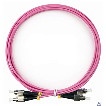 Cabeus FOP-50-OM4-FC-FC-2m Шнур оптический duplex FC-FC 50/125 mm OM4 2м LSZH