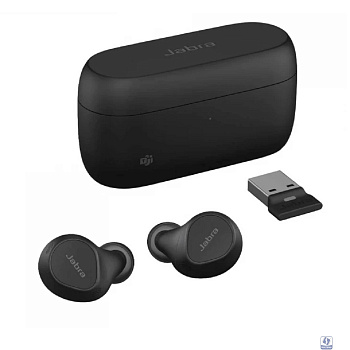 Наушники с микрофоном Jabra Evolve 2 Buds черный внутриканальные BT в ушной раковине (20797-999-999)
