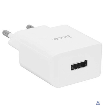 HOCO C106A/ Сетевое ЗУ/ 1 USB/ Выход: 10.5W/ White