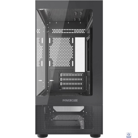 Powercase Vision Micro M2, Tempered Glass, чёрный, mATX  (CVMBM2-L0)