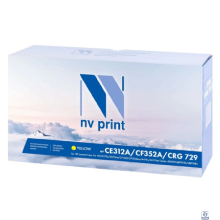 NVPrint CE312A/CF352A/Canon 729 Картридж для HP LaserJet Color Pro 100 M175a/M175nw/CP1025/CP1025nw/M176n/M177fw/Canon i-SENSYS LBP7010C/LBP7018C Yellow (1000k)