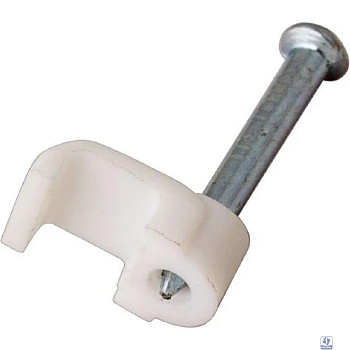 Rexant (07-4214) Крепеж кабеля плоский 14х7 мм, белый (50 шт/уп)