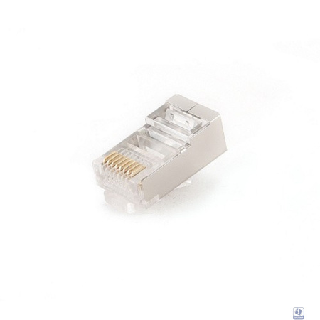 Gembird Вилка RJ-45 (8P8C) универсальная кат.5e экранированная, контакты 30 микродюймов" (10 шт.) (PLUG5SP/10)
