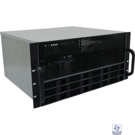 Procase ES512XS-SATA3-B-0 Корпус 5U Rack server case (12 SATA3/SAS 12Gb hotswap HDD), черный, без блока питания, глубина 400мм, MB 12"x13"