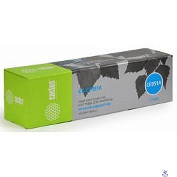 CACTUS CS-CF351A Тонер Картридж  голубой для HP M176/M177 (1000стр.)