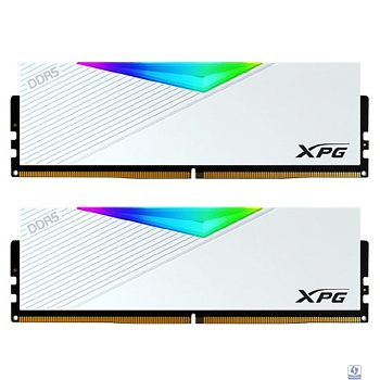 A-data DDR5 DIMM 64GB XPG LANCER RGB DDR5-6400 AX5U6400C3232G-DCLARWH, CL32, 1.4V K2*32GB RGB WHITE 