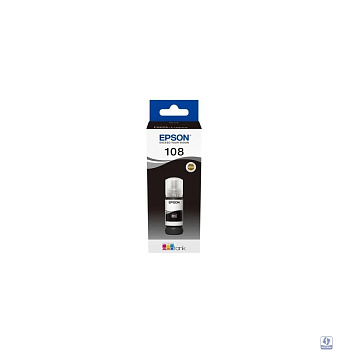 EPSON C13T09C14A Картридж 108 EcoTank Ink для Epson L8050/L18050, Black 70ml