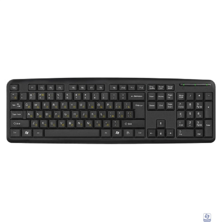 Exegate EX286178RUS Клавиатура Exegate LY-331L5 (USB, 104кл., Enter большой, шнур 2,55м, черная, OEM)
