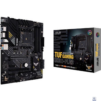 ASUS TUF GAMING B550-PLUS (Socket AM4, ATX, 4xDDR4(128GB),DP/HDMI, 1xPCIe 4.0x16/1xPCIe 3.0x16/3xPCIe 3.0, 1xLAN (2.5GbE), 6xSATA 6Gb/s, 2xM.2, 1xM.2 E key, 1xType-C, 5xUSB 3.2, 2xUSB 2.0)