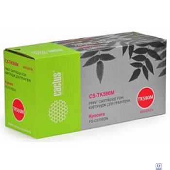 CACTUS TK-580M Тонер Картридж CS-TK580M пурпурный для Kyocera FS-C5150DN (2800стр.)